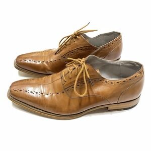 Giovanni Men's real Leather Tan Dress Shoes Oxford Style ALFO HAND MADE
